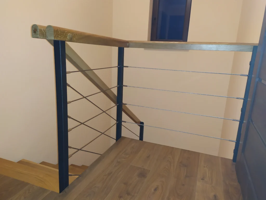 Metal & wood Stairs