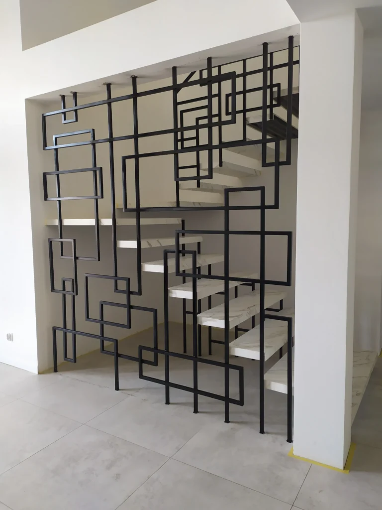 Floating shelf stairs