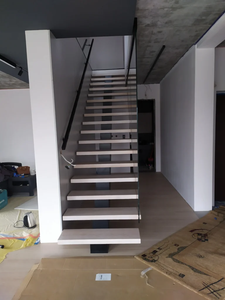Metal & wood Stairs