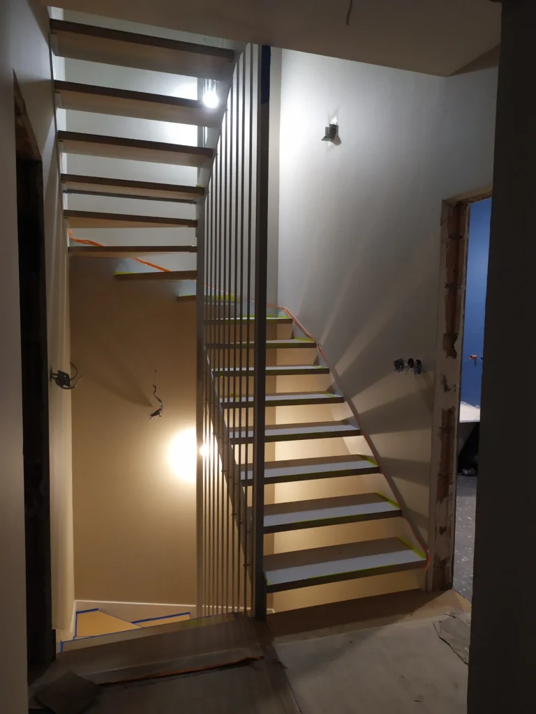 Metal & wood Stairs