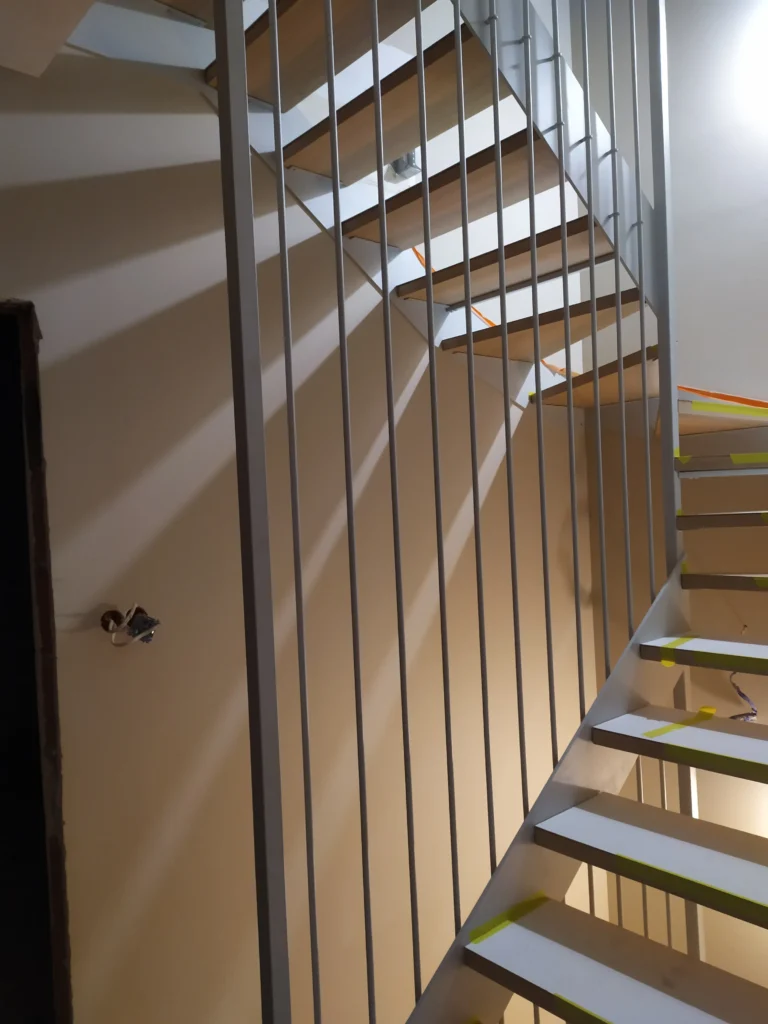 Metal & wood Stairs