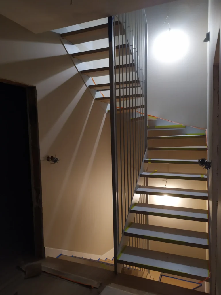 Metal & wood Stairs