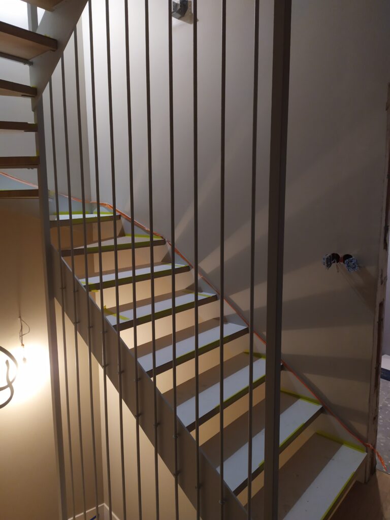 Open-riser stairs