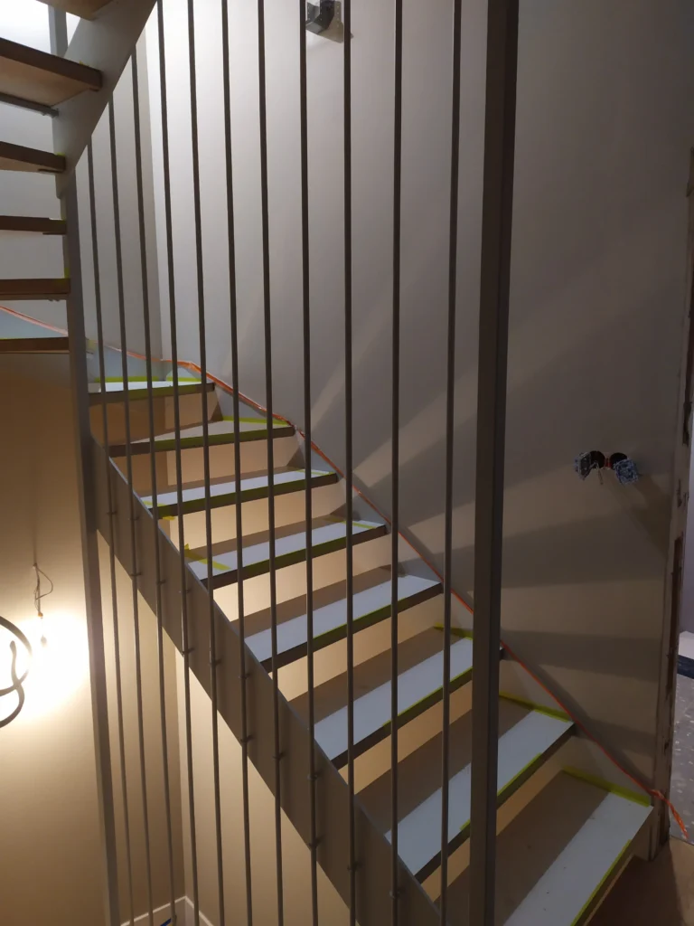 Metal & wood Stairs