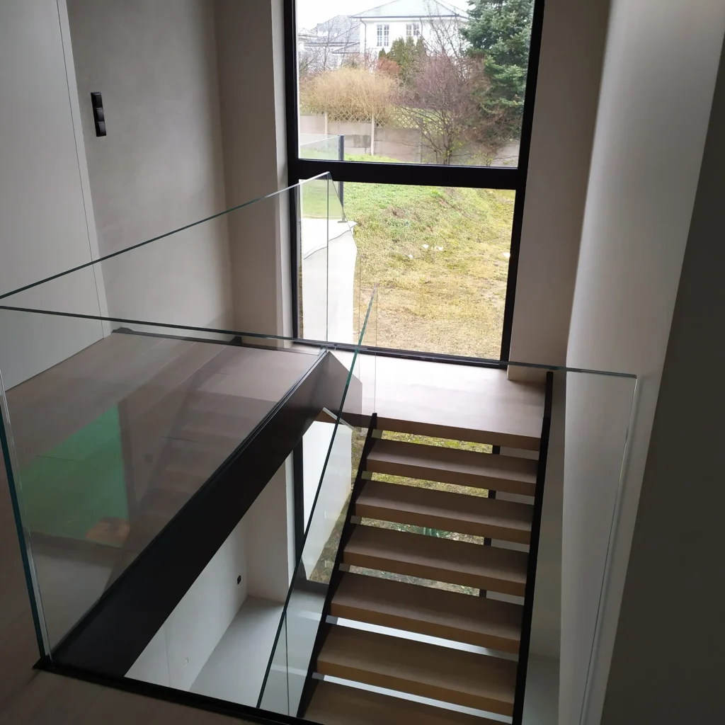 Metal & wood Stairs