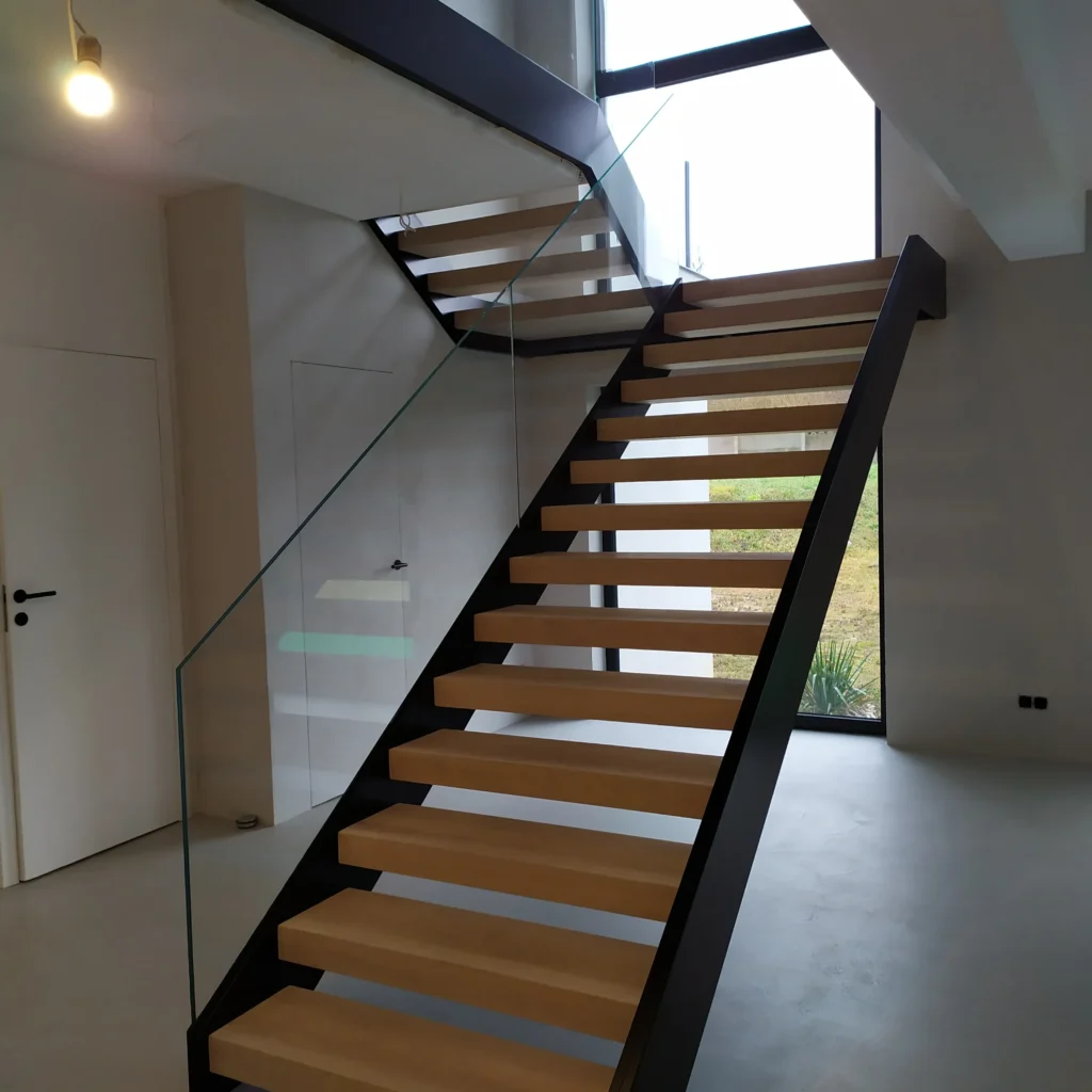 Metal & wood Stairs