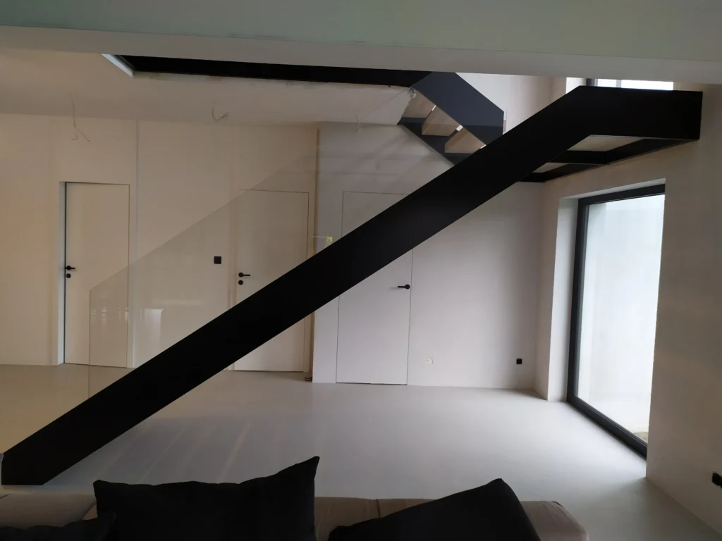 Metal & wood Stairs