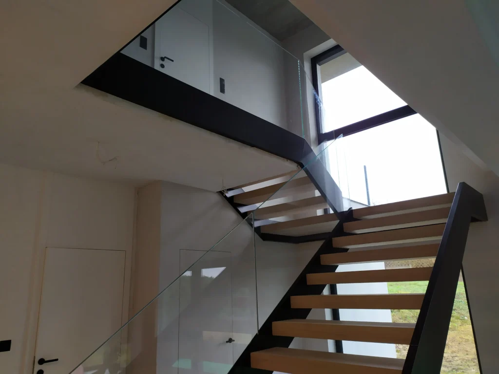 Metal & wood Stairs