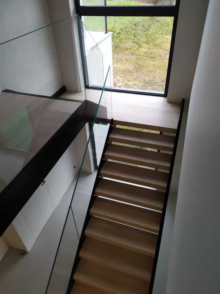 Metal & wood Stairs