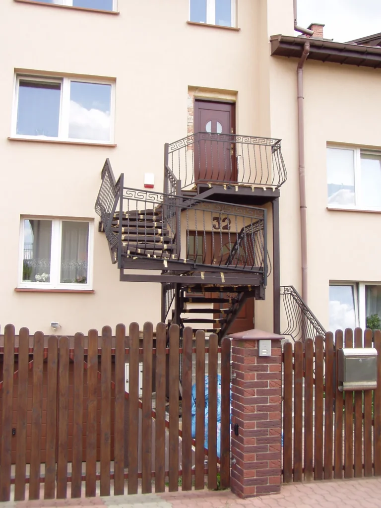 Metal stairs