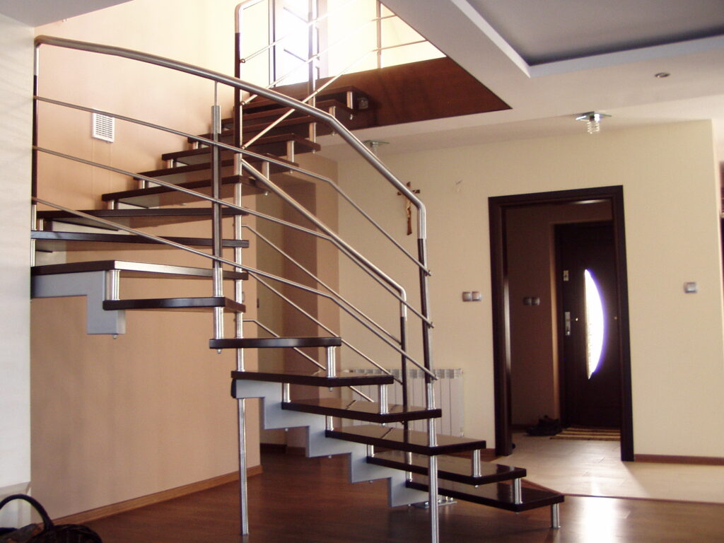 Open-riser stairs
