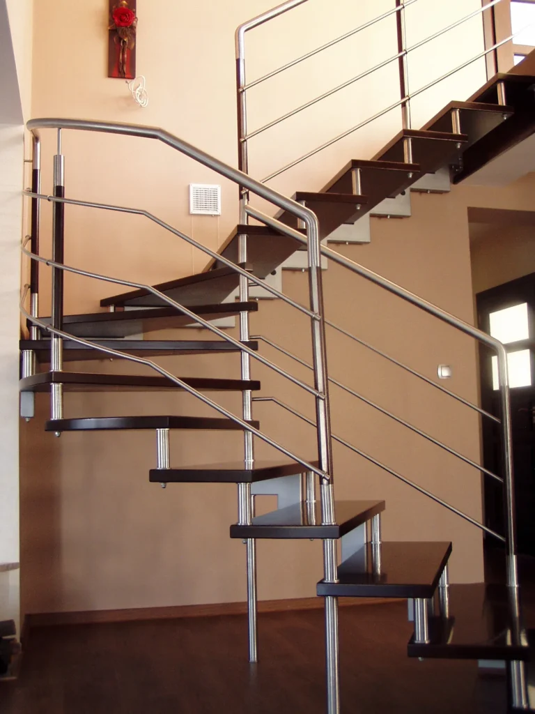 Metal & wood Stairs