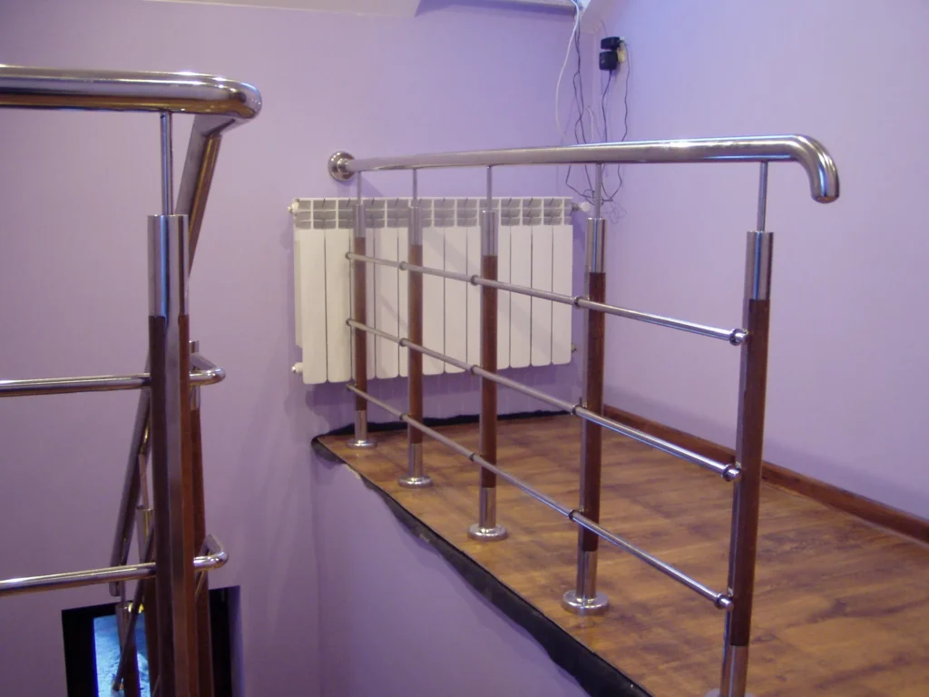 Metal & wood Stairs
