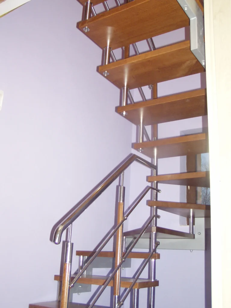 Metal & wood Stairs