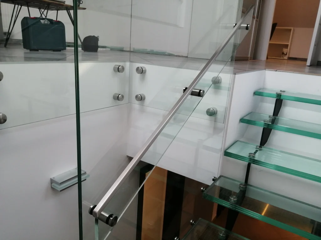 Glass stairs