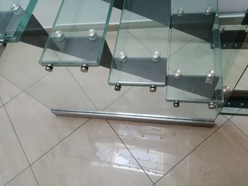 Glass stairs