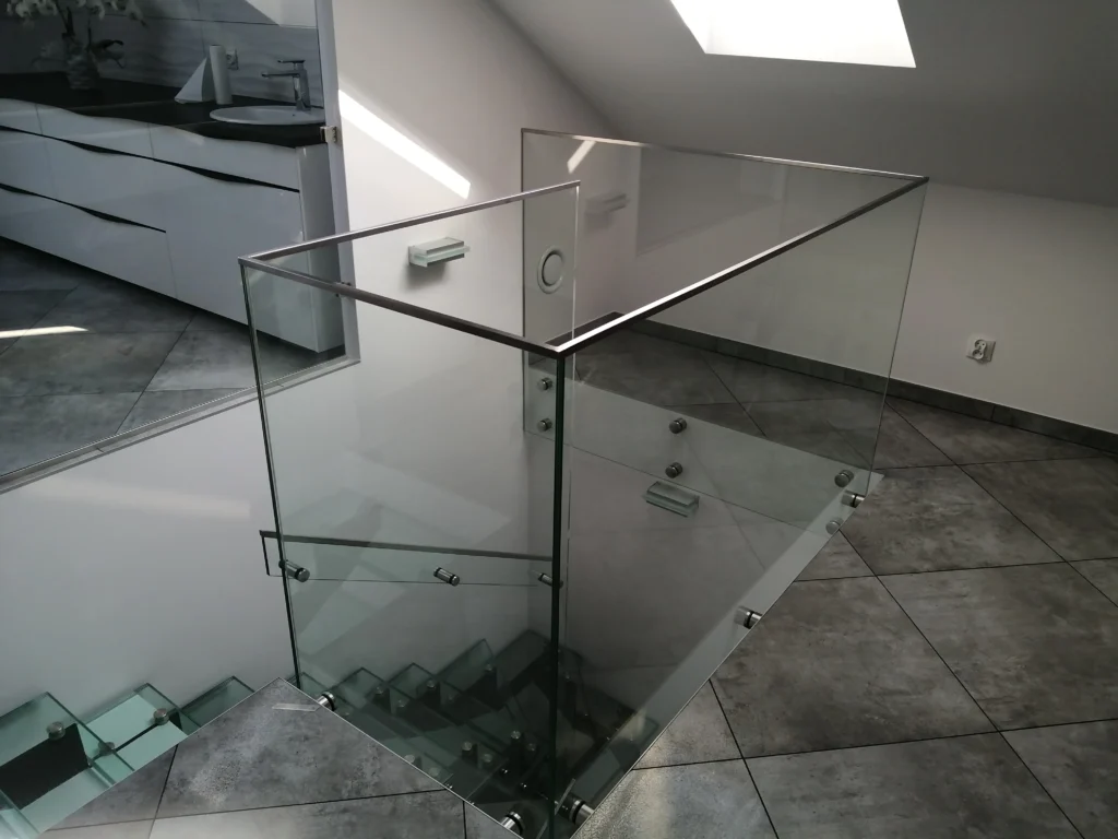 Glass stairs