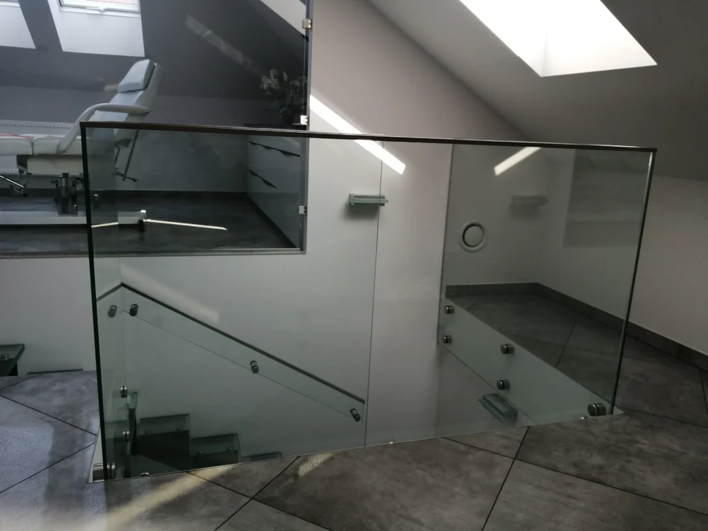 Glass stairs