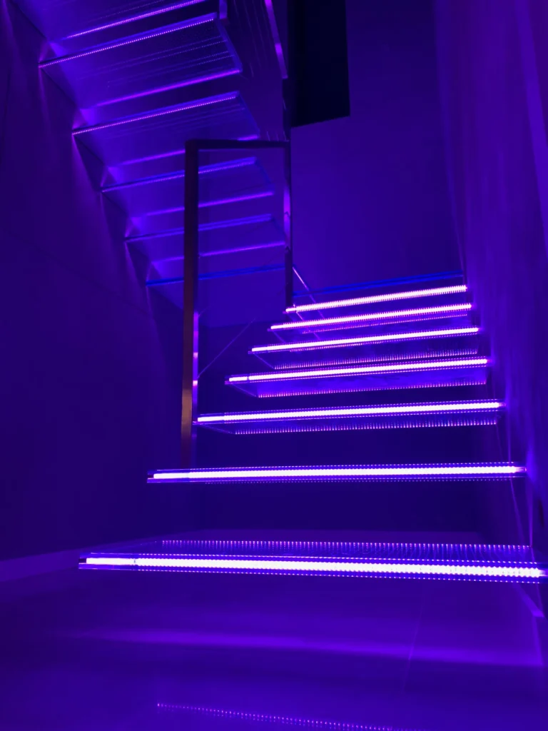 Glass stairs