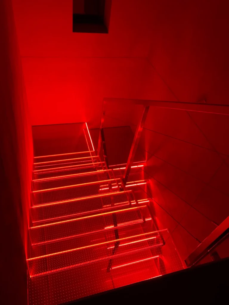 Glass stairs