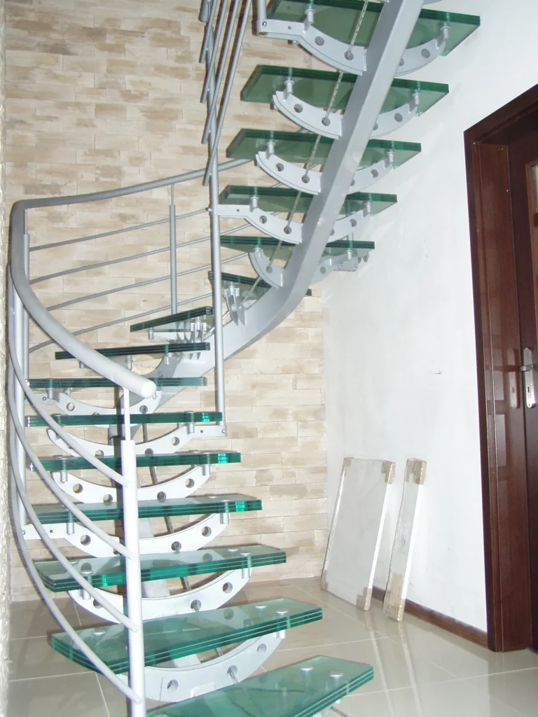 Glass stairs