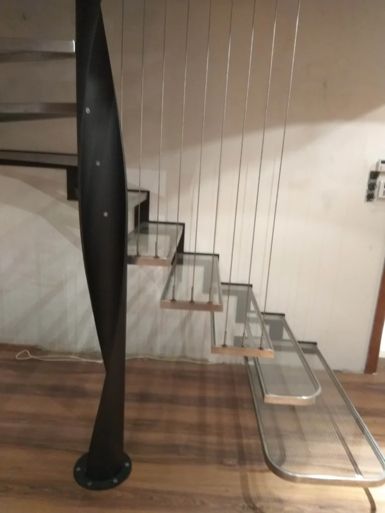 Floating shelf stairs